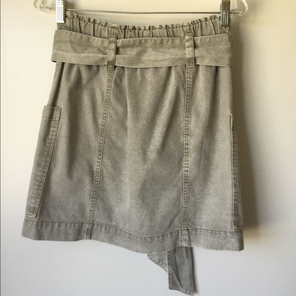 NWT Young Fabulous & Broke Kace Denim High Waist Paper Bag Skirt Sz S $110 - Picture 6 of 11